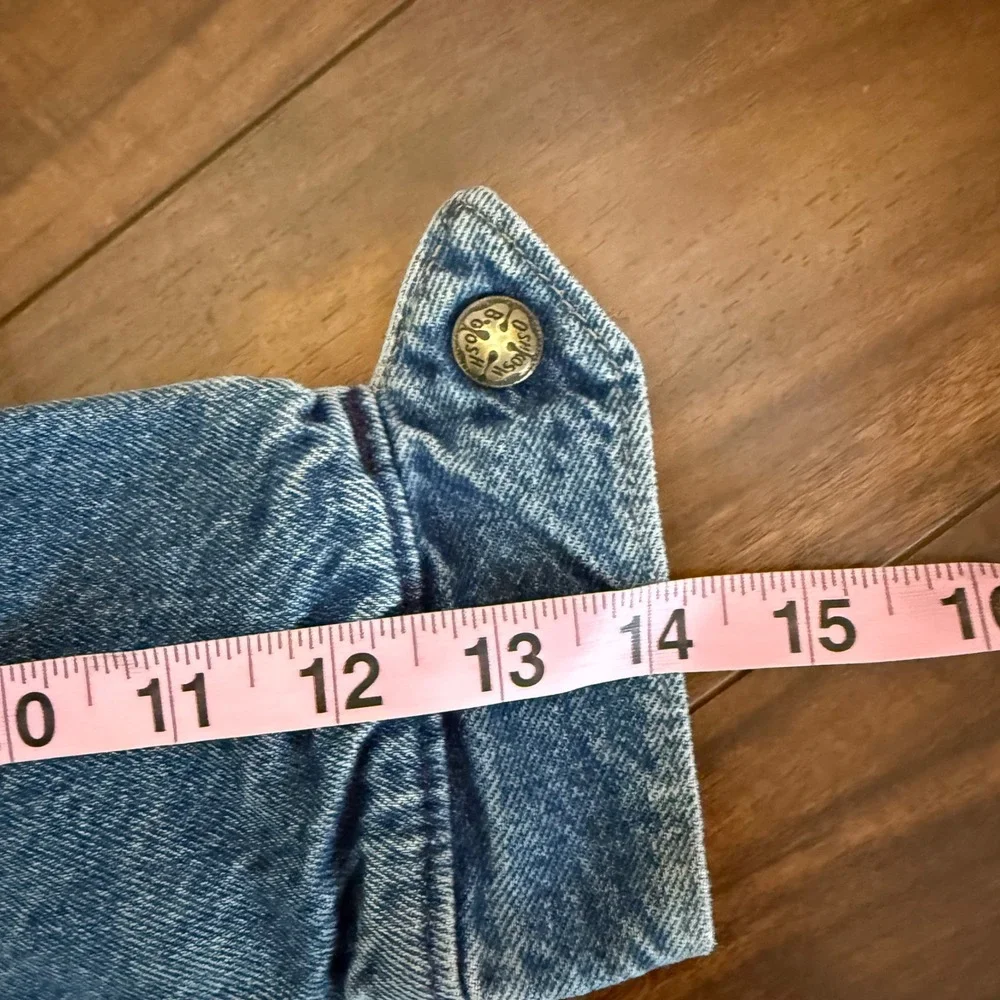 Vintage OshKosh B'Gosh Denim Jacket Flannel Lined‎ Kids Size 5 Retro Made In USA